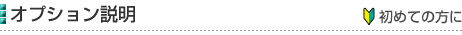 オプション説明［初めての方に］