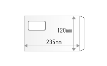 長3／窓付き